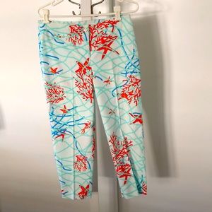 NWT JMcLaughlin size 6 Lyford poplin Capri pants